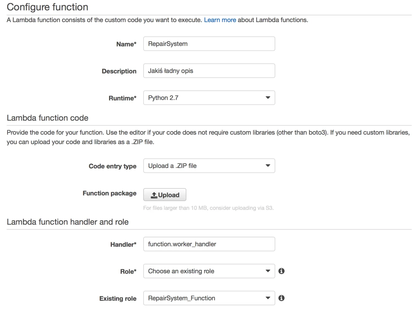 AWS_Lambda_Repair_Function_Conf