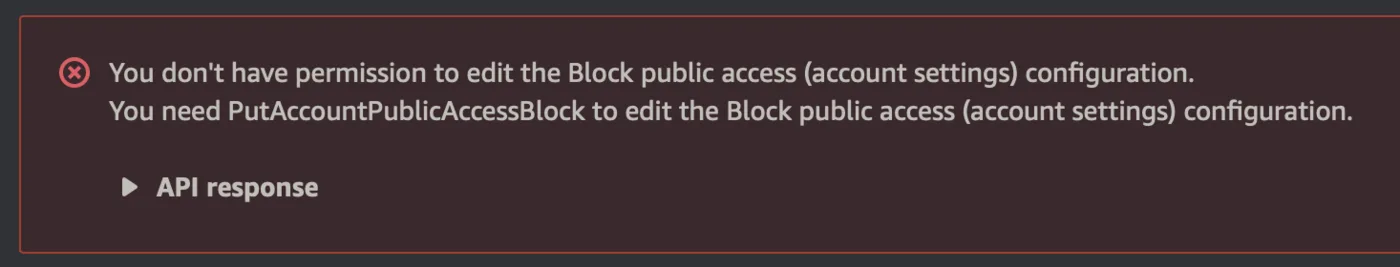 jak bezpiecznie przechowywać dane na s3 blokowana zmiany ustawień Public Access