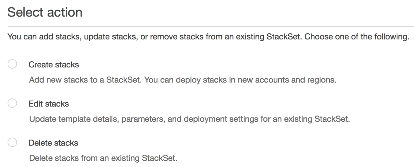 Manage CloudFormation StackSets